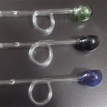 PIPE DE VIDRO COM SUPORTE PARA DEDO