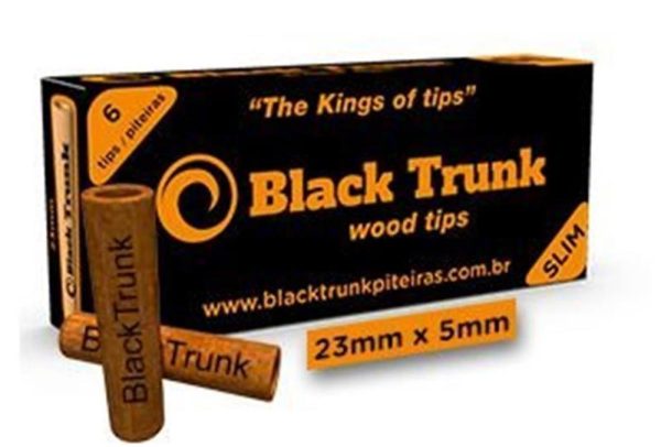 PITEIRA DE MADEIRA BLACK TRUNK  C 6PCS - Imagem 1