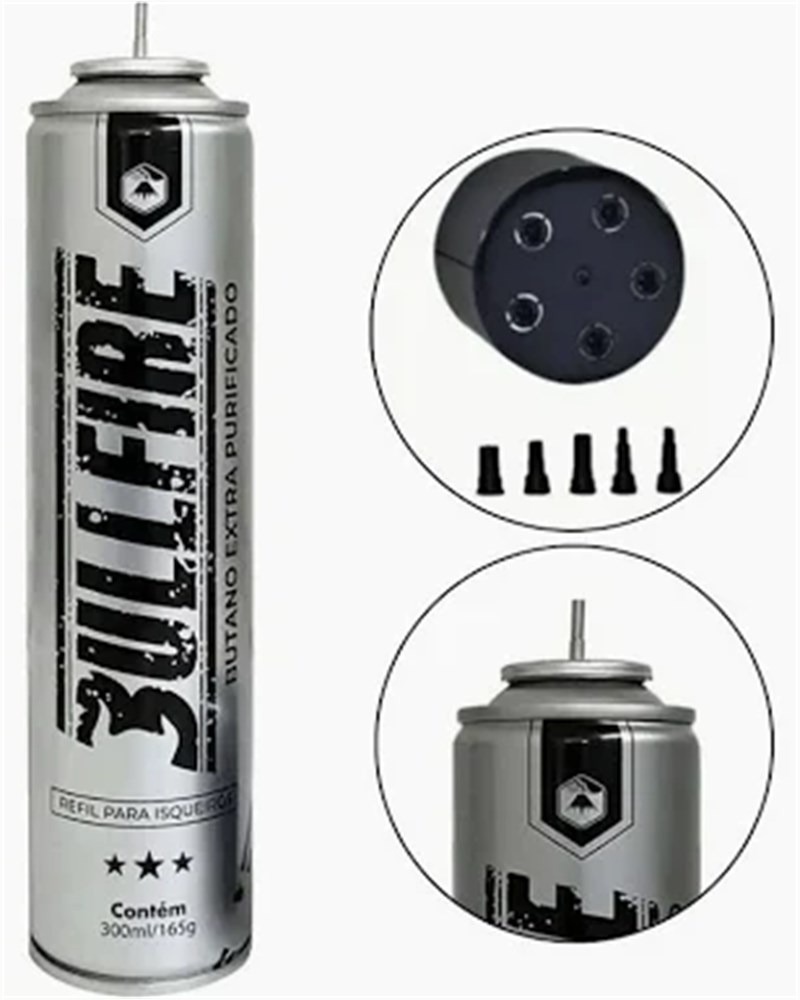GAS BUTANO BULLFIRE 300ML-96926519 GAS BUTANO BULLFIRE 300ML - Imagem 1