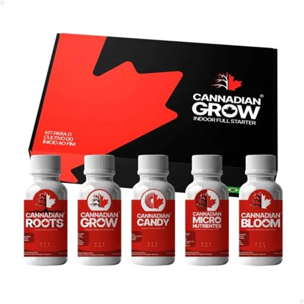 Fertilizante Kit Full Starter Indoor 5x 100ml Cannadian - Imagem 3